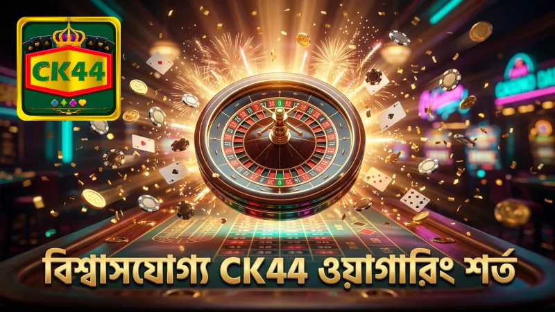 CK44 প্রমোশন বোনাসের ওয়াগারিং শর্ত স্পষ্ট ও স্বচ্ছ।