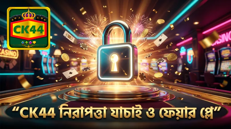 CK44 প্ল্যাটফর্মে নিরাপত্তা যাচাই ও ফেয়ার প্লে নিশ্চিত করা হয়।