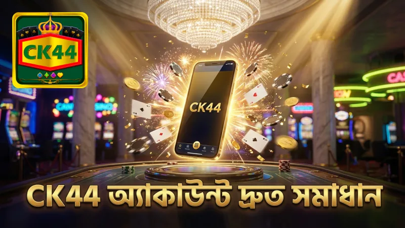 CK44-এ অ্যাকাউন্ট সমস্যার দ্রুত ও নির্ভুল সমাধান পাওয়া যায়
