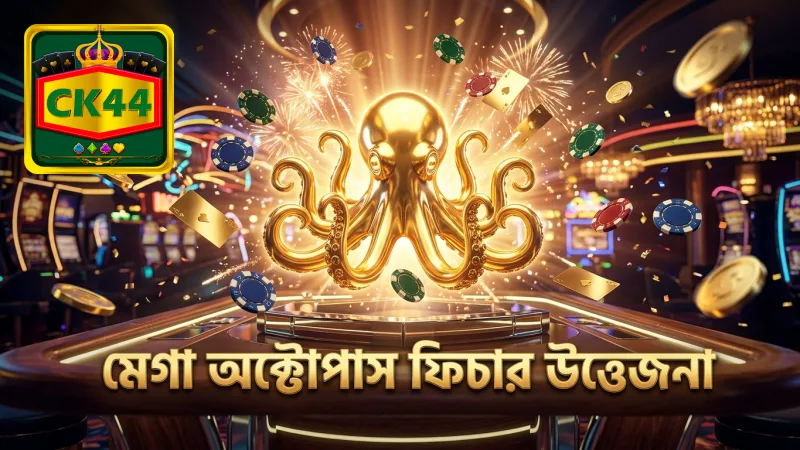 মেগা অক্টোপাস ফিচার খেলার উত্তেজনা বাড়ায়।